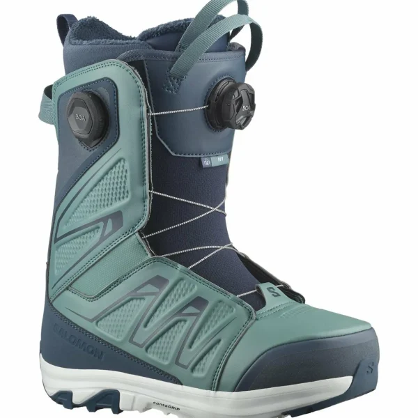 Salomon No Drama Snowboard + Hologram Snowboard Bindings  + Ivy BOA SJ Snowboard Boots - Women's 2025