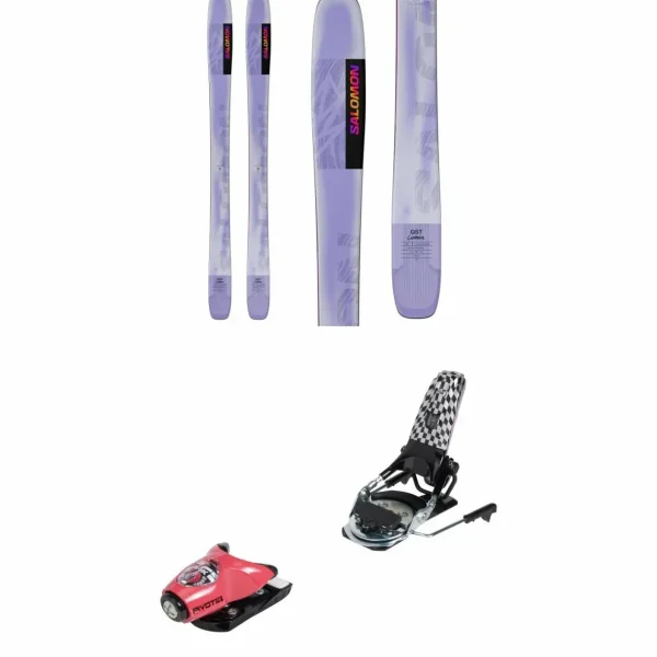 Salomon QST Lumen 98 Skis - Women's + Look x evo Pivot 15 GW Ski Bindings 2025
