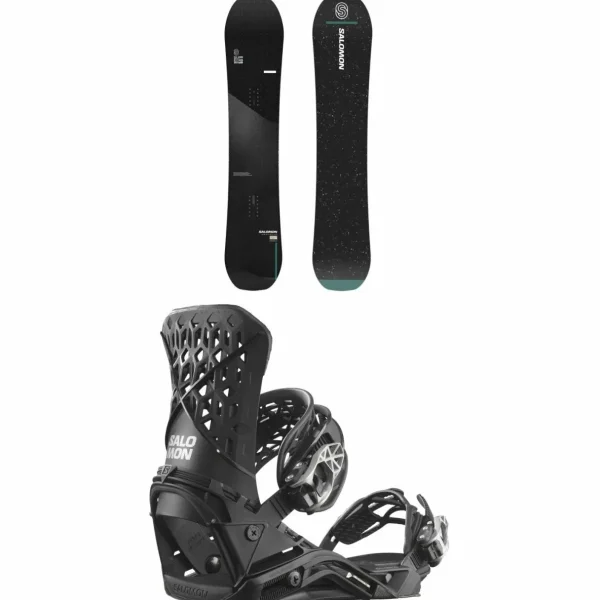 Salomon Super 8 Pro Snowboard + Highlander Snowboard Bindings 2025