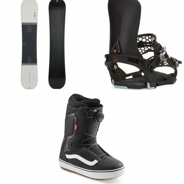 Season Primer Snowboard + Universal Snowboard Bindings + Vans Aura OG Snowboard Boots 2025
