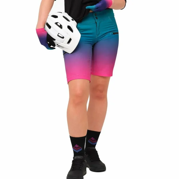 Women Shredly All Time 11" Zipper Snap Mid-Rise Shorts - Women's