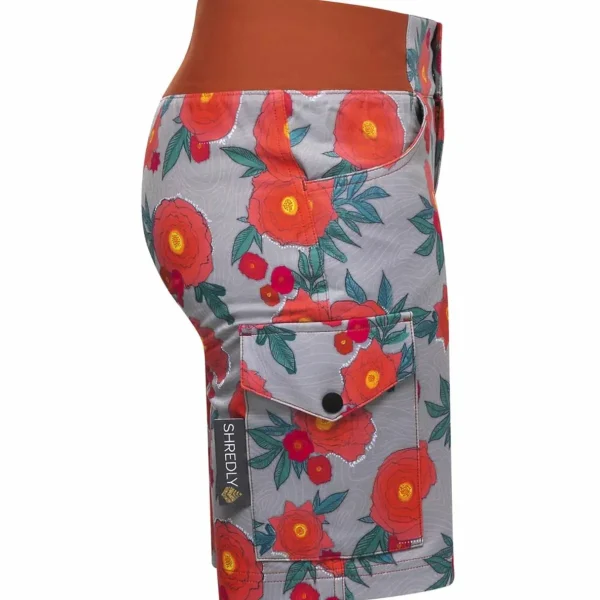 Women Shredly All Time 11" Zipper Snap Mid-Rise Shorts - Women's