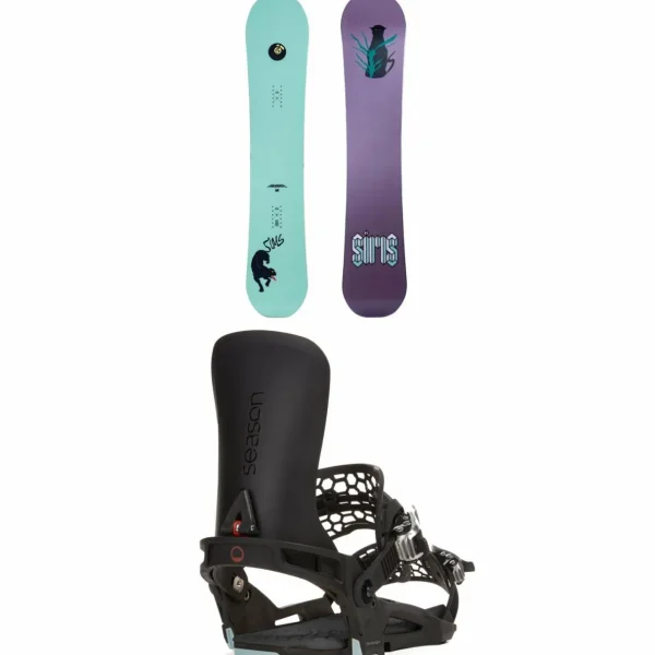 Sims Macrodose Snowboard + Season Universal Snowboard Bindings
