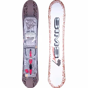 Sims Nub Snowboard 2024 + Season Universal Snowboard Bindings