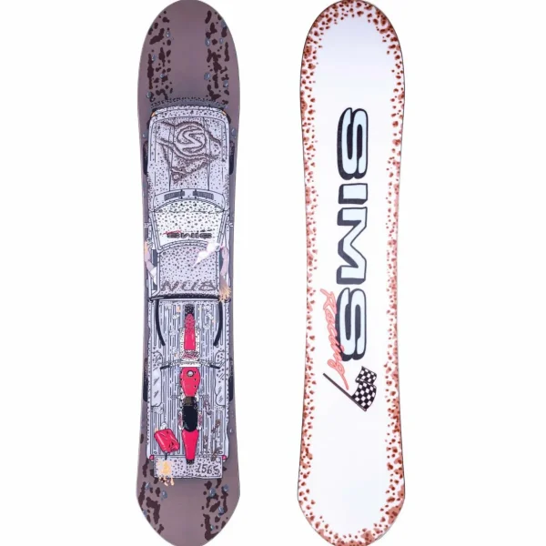 Sims Nub Snowboard 2024 + Season Universal Snowboard Bindings