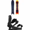 Sims Solo Snowboard + Ride C-6 Snowboard Bindings 2024