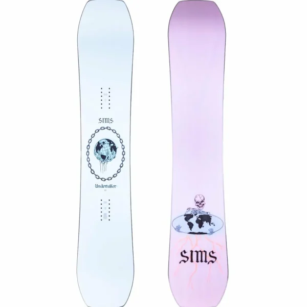 Sims Undertaker Snowboard + Ride C-6 Snowboard Bindings 2024