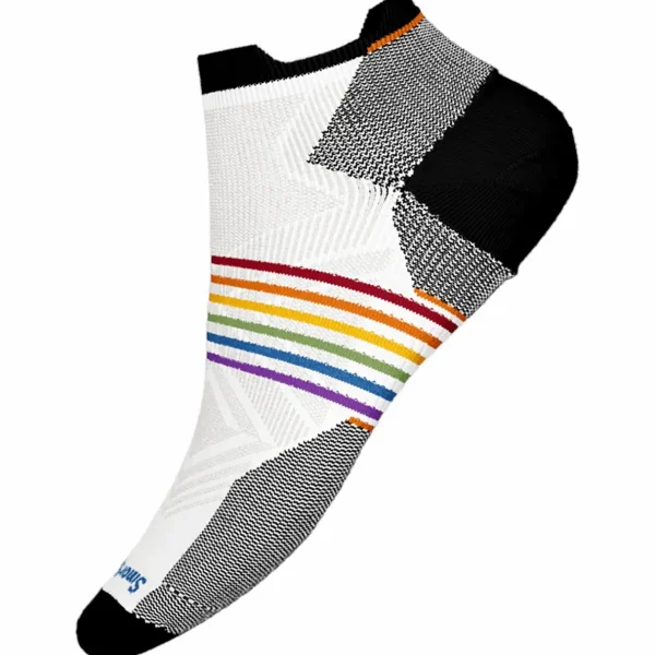 Women Smartwool Run Zero Cushion Pride Rainbow Low Ankle Socks - Unisex