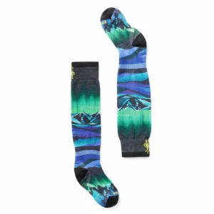 Kids Smartwool Zero Cushion Aurora Flash Print OTC Socks - Kids'