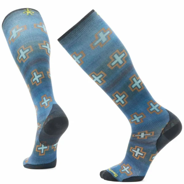 Smartwool Zero Cushion Paths Crossed Print OTC Socks