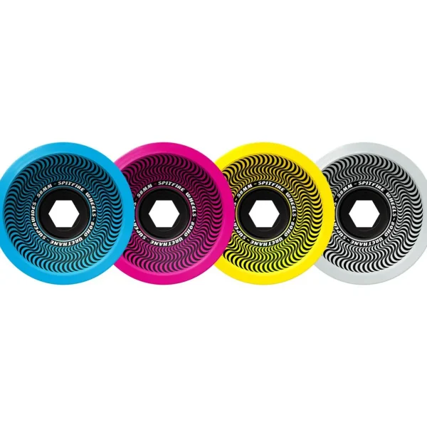 Spitfire 80HD Superwides CMYK Mixed Skateboard Wheels