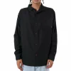 Thrills Hemp Minimal Oversize Long-Sleeve Shirt