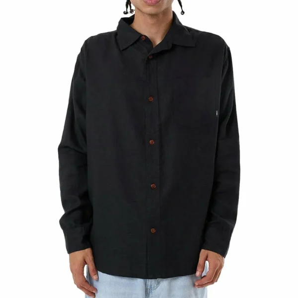 Thrills Hemp Minimal Oversize Long-Sleeve Shirt