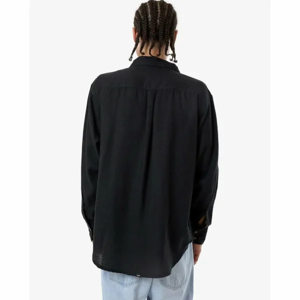 Thrills Hemp Minimal Oversize Long-Sleeve Shirt
