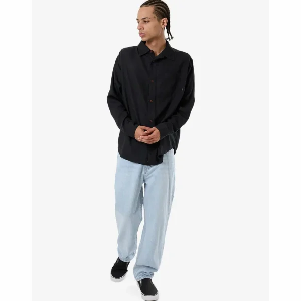 Thrills Hemp Minimal Oversize Long-Sleeve Shirt