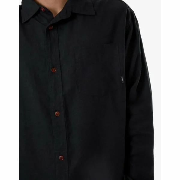 Thrills Hemp Minimal Oversize Long-Sleeve Shirt