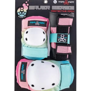 Triple 8 Saver Series Color Collection Skateboard Pad Set