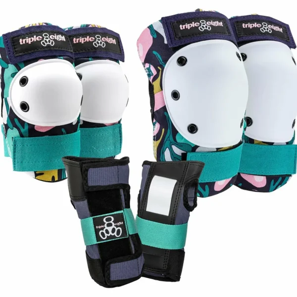 Triple 8 Saver Series Color Collection Skateboard Pad Set