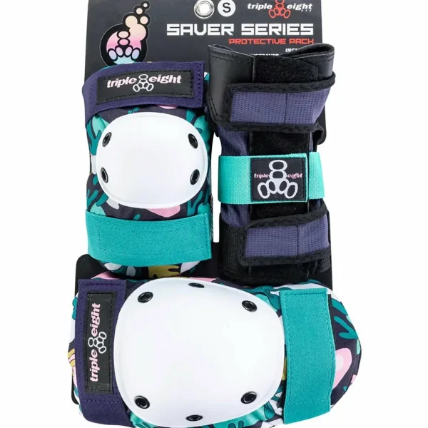 Triple 8 Saver Series Color Collection Skateboard Pad Set