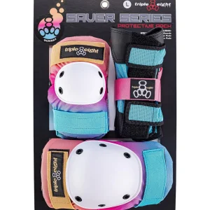 Triple 8 Saver Series Color Collection Skateboard Pad Set
