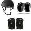 Triple 8 The Certified Sweatsaver Skateboard Helmet + 187 Pro Skateboard Knee Pads + 187 Pro Skateboard Elbow Pads