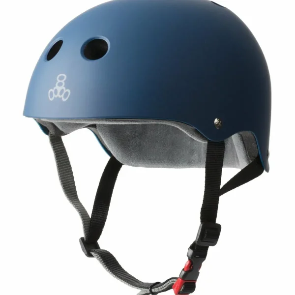 Triple 8 The Certified Sweatsaver Skateboard Helmet + 187 Pro Skateboard Knee Pads + 187 Pro Skateboard Elbow Pads
