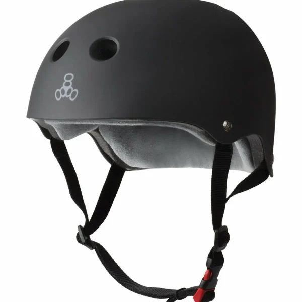 Triple 8 The Certified Sweatsaver Skateboard Helmet + 187 Pro Skateboard Knee Pads + 187 Pro Skateboard Elbow Pads