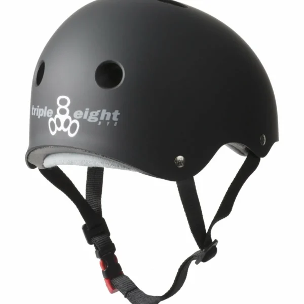 Triple 8 The Certified Sweatsaver Skateboard Helmet + 187 Pro Skateboard Knee Pads + 187 Pro Skateboard Elbow Pads