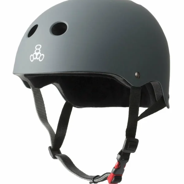Triple 8 The Certified Sweatsaver Skateboard Helmet + 187 Pro Skateboard Knee Pads + 187 Pro Skateboard Elbow Pads