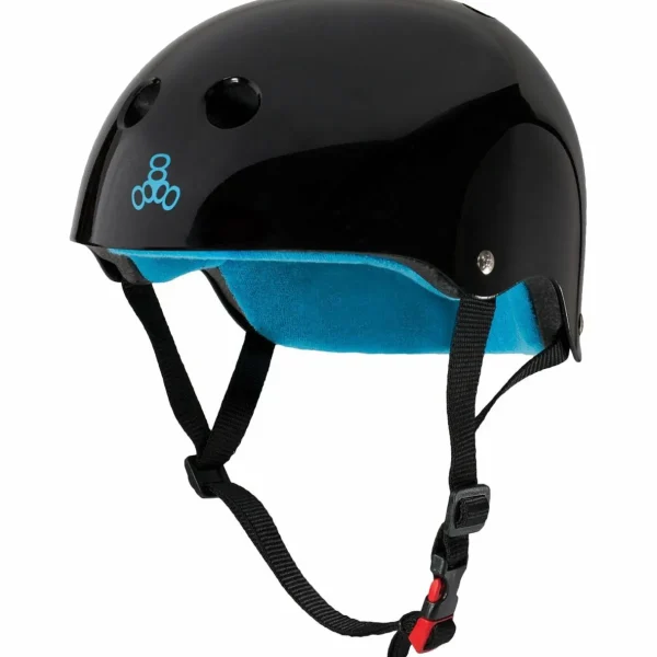 Triple 8 The Certified Sweatsaver Skateboard Helmet + 187 Pro Skateboard Knee Pads + 187 Pro Skateboard Elbow Pads