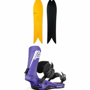 United Shapes Experiment Snowboard + Union Atlas Snowboard Bindings 2025