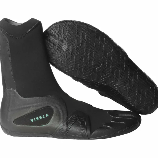 Vissla 7 Seas 4/3 Chest Zip Wetsuit + 7 Seas 3mm  Split Toe Wetsuit Boots