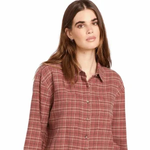 Women Volcom Plaid To Meet U 2 Long-Sleeve Shirt - Women's