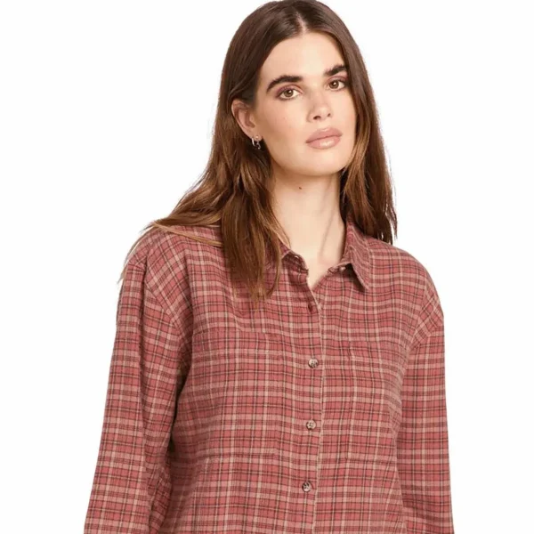 Women Volcom Plaid To Meet U 2 Long-Sleeve Shirt - Women's