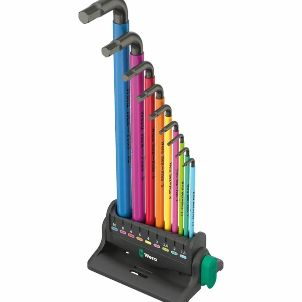 Wera 950/9 Hex-Plus Multicolor 3 Metric L-Key Wrench Set