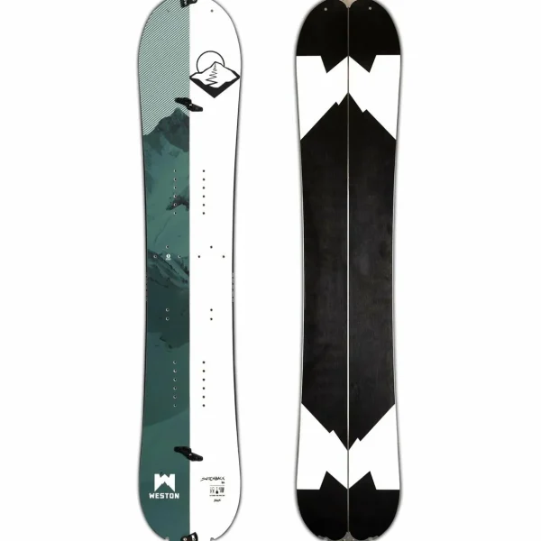 Weston Switchback Splitboard + Union Explorer Splitboard Bindings + evo x Pomoca Pro Glide Splitboard Skins 2024