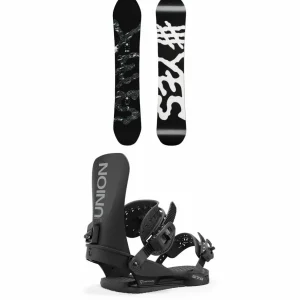 Yes. Basic Snowboard + Union STR Snowboard Bindings 2025