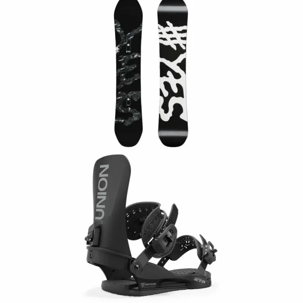 Yes. Basic Snowboard + Union STR Snowboard Bindings 2025