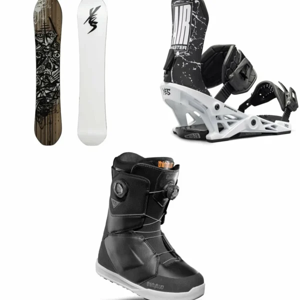 Yes. PYL Snowboard + Airmaster Snowboard Bindings + thirtytwo Lashed Double Boa Snowboard Boots 2025